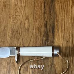 Rare 1997 Blackjack Classic Blades Woodsman Ducks Unlimited Knife Leather Sheath