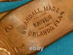 Rare'68 Randall Knives #21 Stag Hunting Skinning Survival Knife Johnson Sheath