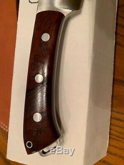 Rare Bark River Pro Series Brush Knife 2014 Custom with Cocobolo wood Red Liners