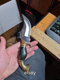 Rare Beaver USA Fixed Blade Knife Iron Mountain Custom USA Skinner 098