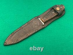 Rare Catteraugus Vintage Knife Excellent 90 100 Years Old & Sheath