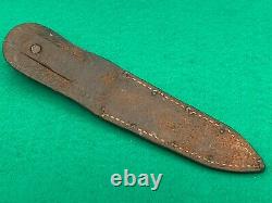 Rare Catteraugus Vintage Knife Excellent 90 100 Years Old & Sheath