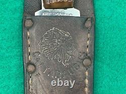 Rare Catteraugus Vintage Knife Excellent 90 100 Years Old & Sheath