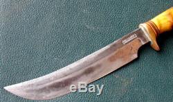 Rare Early Randall Made Knife # 4-7 Finger Grip Pinned Handle Mid 1940's WW2