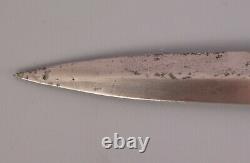 Rare J. Nowill & Sons Sheffield Celluloid Handle Stiletto Hunting Dagger Knife