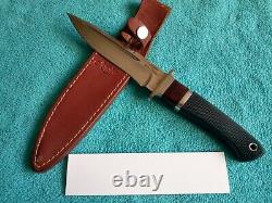 Rare Junglee Baby Hattori Fighter Knife With Original Leather Sheath