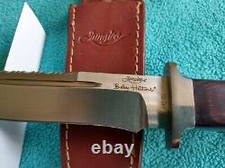 Rare Junglee Baby Hattori Fighter Knife With Original Leather Sheath