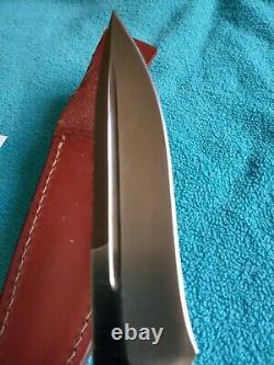 Rare Junglee Baby Hattori Fighter Knife With Original Leather Sheath