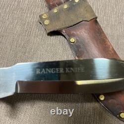 Rare, Linder-Messer Ranger Blade, Unused, Custom Crown Stag, Custom Sheath