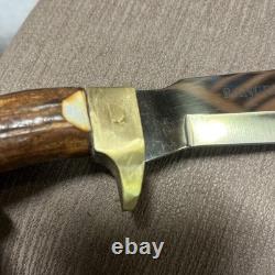 Rare, Linder-Messer Ranger Blade, Unused, Custom Crown Stag, Custom Sheath
