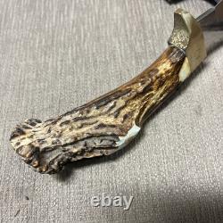 Rare, Linder-Messer Ranger Blade, Unused, Custom Crown Stag, Custom Sheath