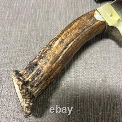 Rare, Linder-Messer Ranger Blade, Unused, Custom Crown Stag, Custom Sheath