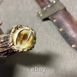 Rare, Linder-Messer Ranger Blade, Unused, Custom Crown Stag, Custom Sheath