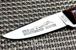 Rare Minty Vintage 1987 Western USA W84 Stainless Nra Hunting Knife, Case Set
