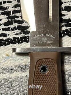 Rare Monteng International Jackal Copy Of A BJ Anaconda ll Bowie Knife WithCase