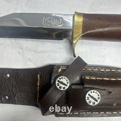 Rare RBH Custom Large Survival Knife Micarta Type Wooden Handle withSheath