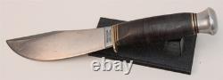 Rare Spiegel Brothers New York Stacked Leather Woodcraft Hunting Skinning Knife