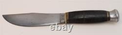 Rare Spiegel Brothers New York Stacked Leather Woodcraft Hunting Skinning Knife