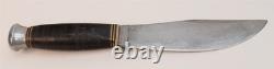 Rare Spiegel Brothers New York Stacked Leather Woodcraft Hunting Skinning Knife