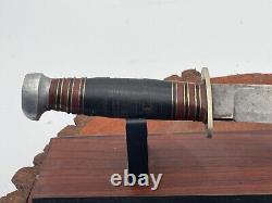 Rare Uitica Knife & Razor Czechoslovakia Fighting Knife withsheath-46.25