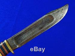 Rare Vintage 1905-09's US M. S. A. Marbles Gladstone MI 4 Pins Stag Hunting Knife