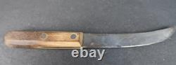 Rare Vintage Big Buck Salt Lake City Fixed Blade Knife & Sheath Unknown