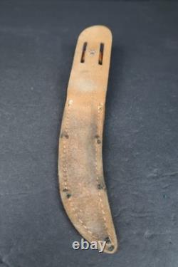 Rare Vintage Big Buck Salt Lake City Fixed Blade Knife & Sheath Unknown
