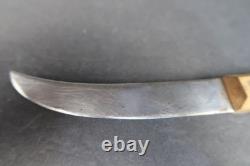 Rare Vintage Big Buck Salt Lake City Fixed Blade Knife & Sheath Unknown