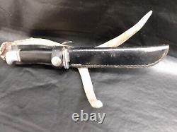 Rare Vintage Buck 118 Inverted 1 Line Tang Stamp Fixed Blade Knife (1961-1967)