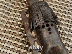 Rare Vintage Custom 11 Nordic Fossil Bone Puukko Bowie Bushcraft Hunting Knife