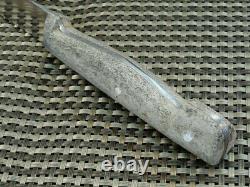 Rare Vintage Custom 11 Nordic Fossil Bone Puukko Bowie Bushcraft Hunting Knife