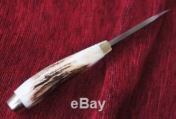 Rare Vintage Dan H Harrison Kershaw USA Klamath Stag Horn Hunting Knife 01556