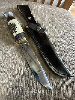 Rare, Vintage, Herbert M Slater, Sheffield Eng, Stag, Orig. Sheath, Unused