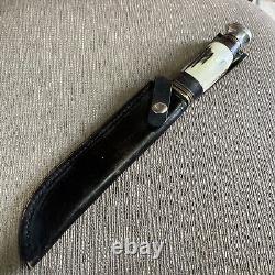 Rare, Vintage, Herbert M Slater, Sheffield Eng, Stag, Orig. Sheath, Unused