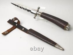 Rare Vintage IMCO Implement Co. Germany Wavy Blade Stag Handle Boot Nicker Knife