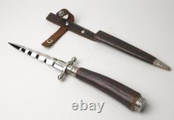 Rare Vintage IMCO Implement Co. Germany Wavy Blade Stag Handle Boot Nicker Knife