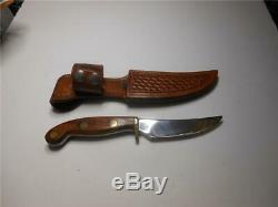 Rare Vintage Olsen Fred Bear Signed Fixed Blade Hunting Knife Hc MI USA Archery