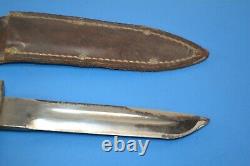 Rare Vintage Theatre Bowie Knife M1 Garand Bayonet Kutmaster Utica NY + Sheath