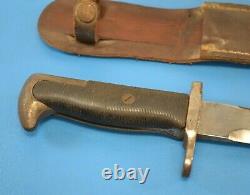 Rare Vintage Theatre Bowie Knife M1 Garand Bayonet Kutmaster Utica NY + Sheath