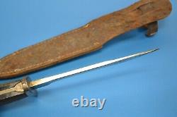 Rare Vintage Theatre Bowie Knife M1 Garand Bayonet Kutmaster Utica NY + Sheath