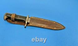 Rare Vintage Theatre Bowie Knife M1 Garand Bayonet Kutmaster Utica NY + Sheath