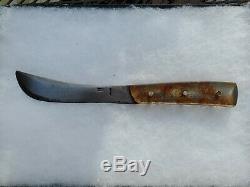 Rare Vintage W. Scagel Upswept Skinner Knife Ww2 Bomber Handle
