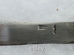 Rare Vintage W. Scagel Upswept Skinner Knife Ww2 Bomber Handle