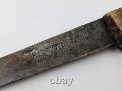 Rare Vtg 1800's I. Wilson Sheffield Hand Forged Butcher Carving Knife 10 1/4