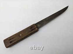 Rare Vtg 1800's I. Wilson Sheffield Hand Forged Butcher Carving Knife 10 1/4