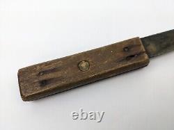 Rare Vtg 1800's I. Wilson Sheffield Hand Forged Butcher Carving Knife 10 1/4