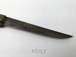 Rare Vtg 1800's I. Wilson Sheffield Hand Forged Butcher Carving Knife 10 1/4