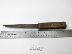 Rare Vtg 1800's I. Wilson Sheffield Hand Forged Butcher Carving Knife 10 1/4