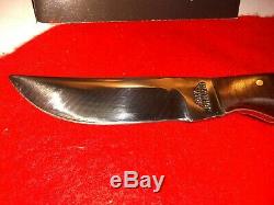 Ray Johnson, Silver Dollar City, Hunting Knife with Leather Sheath