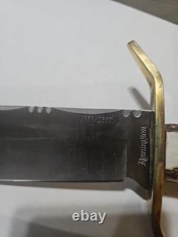 Remington Limited Edition (0353/2500) Crown Stag Handle 15.5 Bowie Knife Mint